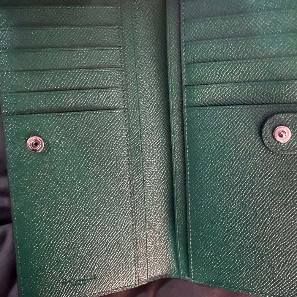 Coach Emerald Green Leather Shoulder Bag - Picture 9 of 16